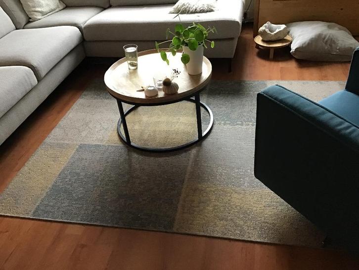 Vloerkleed, Huis en Inrichting, Stoffering | Tapijten en Kleden, Gebruikt, 150 tot 200 cm, 200 cm of meer, Rechthoekig, Wit, Grijs