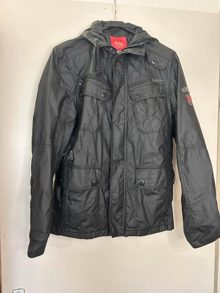 Heren tussenjas merk EDC maat S, Kleding | Heren, Jassen | Zomer, Zo goed als nieuw, Maat 46 (S) of kleiner, Zwart, Ophalen of Verzenden