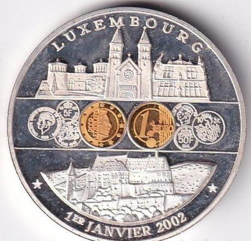 Luxemburg, 2002, 31g, zilver, Postzegels en Munten, Edelmetalen en Baren, Zilver, Ophalen of Verzenden