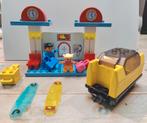 Lego Duplo 3327 Treinstation + Wagon Intelli Trein, Ophalen of Verzenden, Zo goed als nieuw, Complete set, Duplo