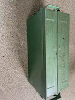 Vintage Gereedschapskist - Groen Metaal, Ophalen of Verzenden, Gevuld, Gebruikt