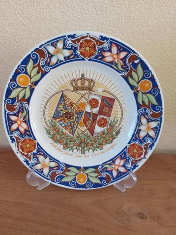Herdenkingsbord trouwjaar 1937 Prs Juliana en Prins Bernhard beschikbaar voor biedingen