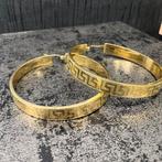 14k gouden oorbellen versace model, Ophalen of Verzenden, Nieuw, Goud