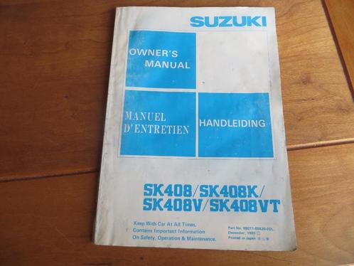Instructieboek Suzuki Carry SK408 12-1985, Auto diversen, Handleidingen en Instructieboekjes, Ophalen of Verzenden