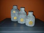 Set vintage vaasjes, Huis en Inrichting, Woonaccessoires | Vazen, Overige kleuren, Ophalen of Verzenden, Minder dan 50 cm, Glas