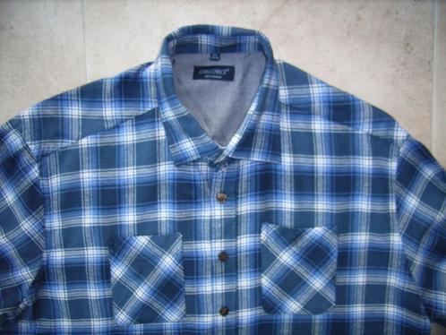 NIEUW geruit overhemd katoenen flanel maat XXL 45/46, Kleding | Heren, Grote Maten, Nieuw, Overhemd, Blauw, Ophalen of Verzenden
