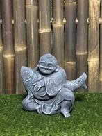 Boeddha nr.17 met koi, Ophalen, Nieuw, Beton, Boeddhabeeld