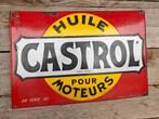 Emaille reclamebord - Castrol, Ophalen of Verzenden, Zo goed als nieuw, Reclamebord