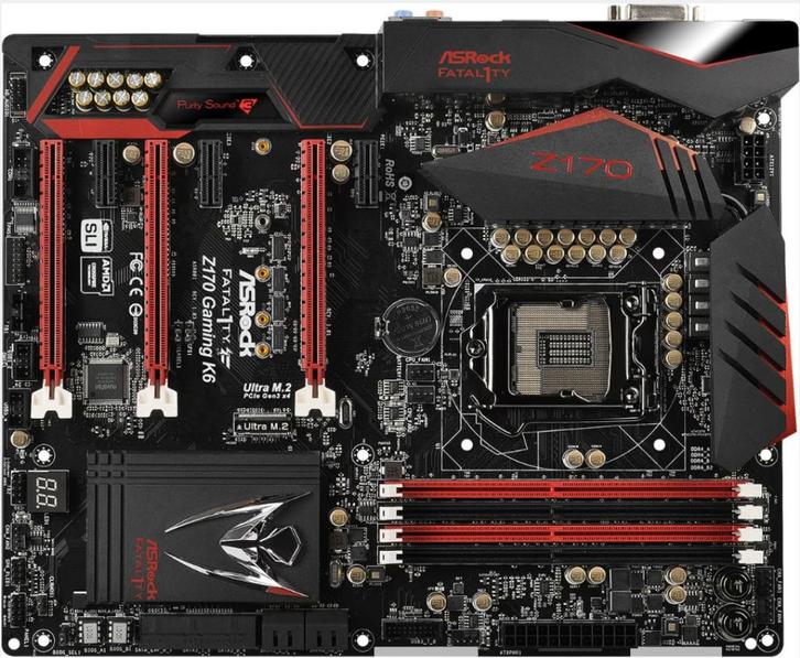 ASRock Fatal1ty Z170 Gaming K6 socket 1151, Computers en Software, Moederborden, Gebruikt, DDR4, Verzenden