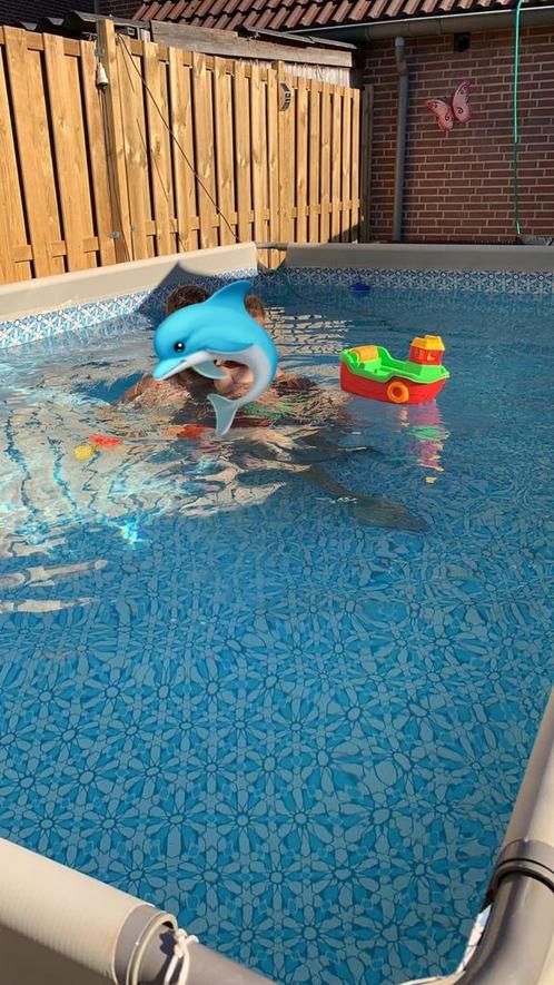 Zwembad intex 4x2, Tuin en Terras, Zwembaden, Zo goed als nieuw, Opzetzwembad, 80 tot 120 cm, 400 cm of meer, 200 tot 300 cm, Rechthoekig