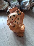 Schattige bruine hond spaarpot, Ophalen of Verzenden, Zo goed als nieuw, Steen, Aardewerk of Keramiek, Dier