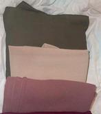 3 sjaals hoofddoek groen beide aubergine paars geen merrachi, Ophalen of Verzenden, Nieuw, Maat 46/48 (XL) of groter, Sjaal