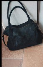 Manfield leren tas nieuwstaat zwart 40 onderkant breedte 30, Ophalen of Verzenden, Zo goed als nieuw, Zwart, Handtas
