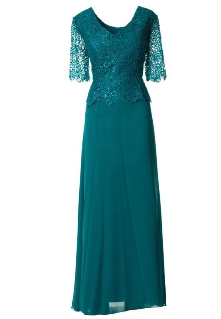 sale grote maat avondjurk petrol maat 50 52 54, Kleding | Dames, Gelegenheidskleding, Nieuw, Galajurk, Maat 46/48 (XL) of groter
