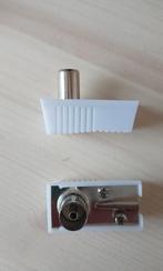 Coax stekker 2x, Ophalen of Verzenden, Nieuw, Minder dan 2 meter, Coaxiale kabel