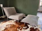 Ligne Roset Calin design fauteuil met ottoman, Huis en Inrichting, 75 tot 100 cm, Gebruikt, Ophalen of Verzenden, Metaal