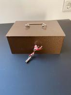 Geldkistje, Verzamelen, Spaarpotten, Ophalen of Verzenden, Gebruikt, Metaal of Blik, Overige thema's