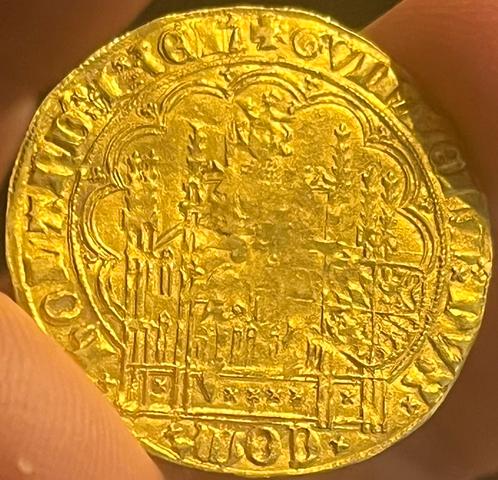 Holland, Dordrecht, gouden schild Willem VI van Beieren, PR-, Postzegels en Munten, Munten | Nederland, Overige waardes, Vóór koninkrijk