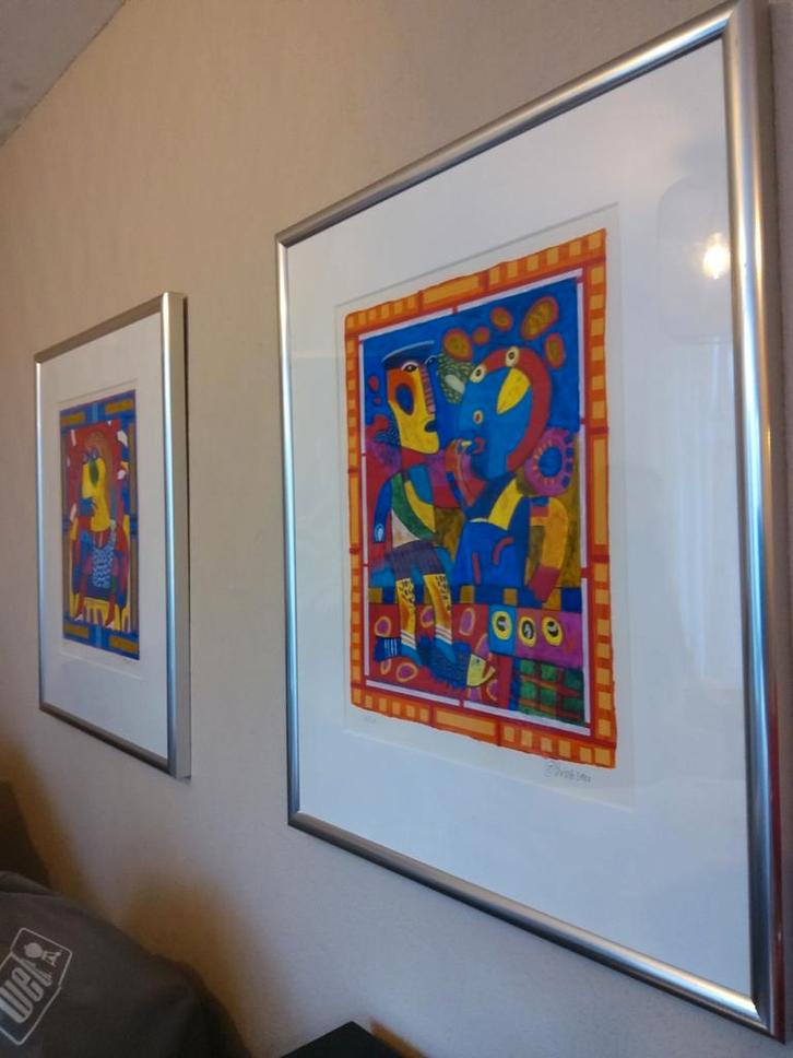 2  Clemens Briels voor de prijs van 1,, Huis en Inrichting, Woonaccessoires | Schilderijen, Tekeningen en Foto's, Ophalen of Verzenden