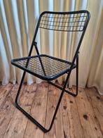 Zwarte draadstaal niels gammelgaard ted net metalen stoel, Ophalen of Verzenden, Gebruikt, Zwart, Eén