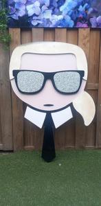 Karl Lagerfeld Reclame Winkel Hoofd Y2K ZELDZAAM, Ophalen of Verzenden, Gebruikt, Reclamebord