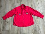 Mooie rode scoutingblouse, Bever uniform, Scoutfit, maat 140, Scoutfit, Onbekend, Ophalen of Verzenden, Zo goed als nieuw