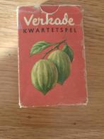 Verkade kwartetspel (rood), 1955, Verzamelen, Speelkaarten, Jokers en Kwartetten, Ophalen of Verzenden, Gebruikt, Kwartet(ten)