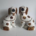 Staffordshire hondjes - 2 stuks - 24 cm hoog, Verzamelen, Gebruikt, Ophalen of Verzenden, Dier