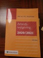 Arbeidswetgeving 2020/2021, Boeken, Ophalen of Verzenden, Zo goed als nieuw