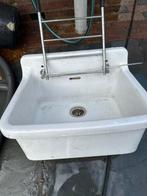 Porseleinen Gootsteen met Afdruiprek, Gebruikt, Overige materialen, Wit, Overige typen