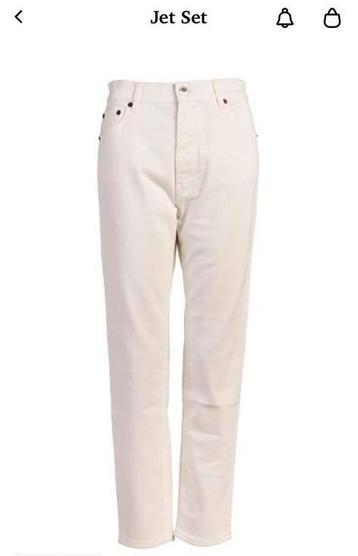 NIEUW JetSet prachtige jeans ecru 30 (als 38/40) beschikbaar voor biedingen