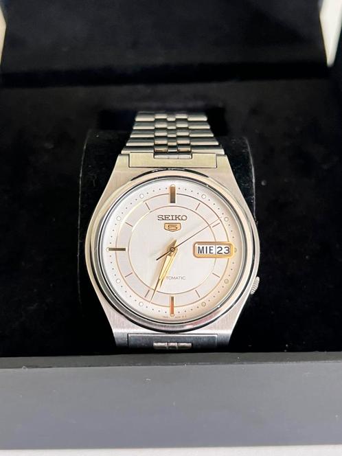Seiko 5, Sieraden, Tassen en Uiterlijk, Horloges | Antiek, Seiko, Staal, 1960 of later, Ophalen of Verzenden