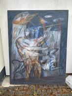 Schilderij van Horacio Silva 1987 ‘Cazador’ 155x120cm, Huis en Inrichting, Oorspronkelijke maker, Ophalen of Verzenden, Zo goed als nieuw