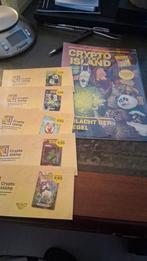 Crypto Stamp Comic + Postzegels, Ophalen of Verzenden, Postfris