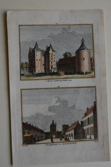 LOEVESTEIN 2X gravure VAN HET SLOT C. PRONK H. SPILMAN E40 beschikbaar voor biedingen