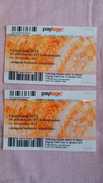2 tickets Festyland 2013 met controlestrook eraan vast., Twee personen