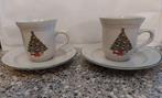2 kop schotel kerstmotief kerstboom, Diversen, Ophalen of Verzenden, Zo goed als nieuw