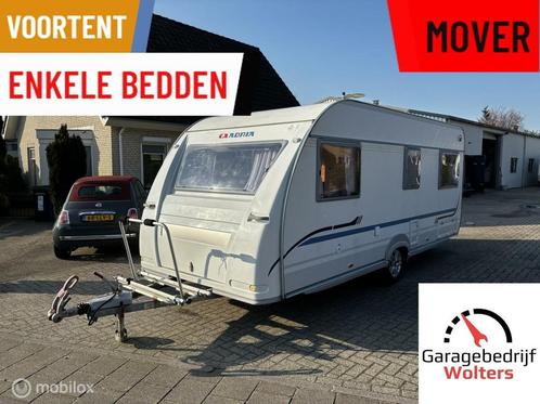 Adria adora 512 UL enkele bedden mover voortent, Caravans en Kamperen, Caravans, Bedrijf, tot en met 4, 1000 - 1250 kg, Rondzit