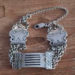 Antiek " bijbel " zilveren armband..+- 1876 Nederland., Ophalen of Verzenden, Zilver