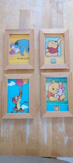 4 kleine lijstjes van Winnie the pooh, Kinderen en Baby's, Kinderkamer | Inrichting en Decoratie, Ophalen of Verzenden, Wanddecoratie