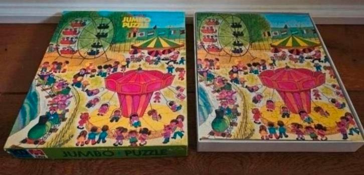 Kinder puzzel- Vintage Jumbo- jaren '70-Verzend ook!, Verzamelen, Speelgoed, Ophalen