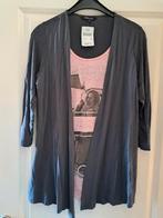 VEST MET T SHIRT NIEUW MAAT M MS MODE, Ophalen of Verzenden, Nieuw, Grijs