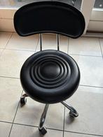 KAPPERS/SALONSTOEL, Huis en Inrichting, Ophalen, Zwart, Nieuw, Metaal