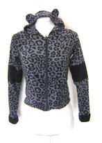 hoodie fleece jas panther print gothic cosplay kawaii emo, Kleding | Dames, Overige kleuren, Verzenden, Panther print fleece jas
