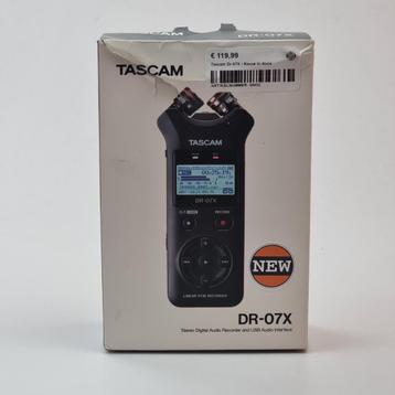 Tascam Dr-07X Audio Recorder| Nieuw in doos beschikbaar voor biedingen