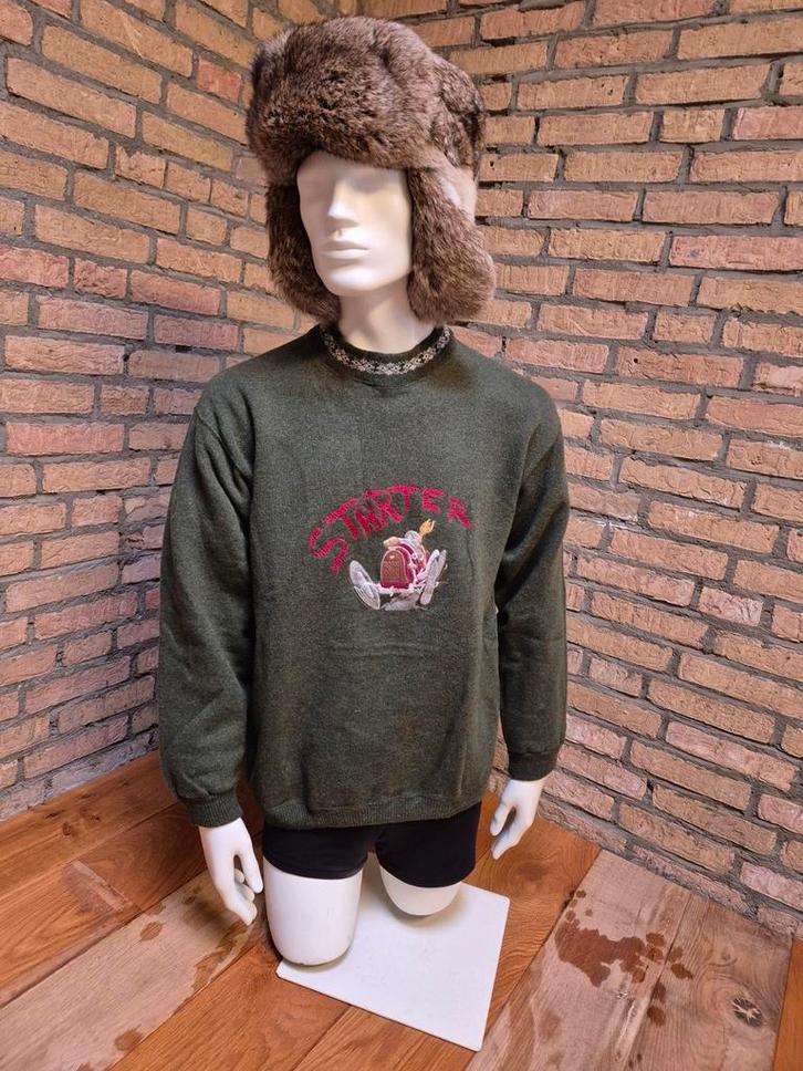 Vintage Trui Turtleneck 70% wol duurzaam kwaliteit, Kleding | Heren, Truien en Vesten, Zo goed als nieuw, Maat 48/50 (M), Groen