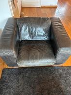 Leren Fauteuil, Huis en Inrichting, Fauteuils, Ophalen, Gebruikt, Leer, 100 tot 125 cm