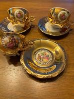 Prachtige mokka kopjes van Bavaria, 22 karaats goud., Ophalen of Verzenden