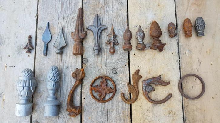 Onderdelen voor hekwerk poort sierhekwerk antiek klassiek, Antiek en Kunst, Curiosa en Brocante, Verzenden