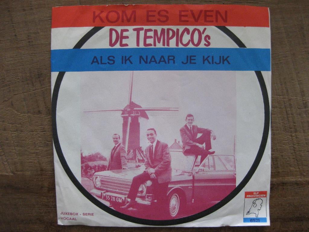 Vinyl single  De Tempico's   "Kom es even", Ophalen of Verzenden, Gebruikt, Nederlandstalig